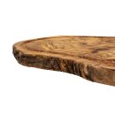 Planche à découper en bois dolivier Planche de cuisine sans manche, env. 40 cm
