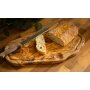 Olive wood cutting board kitchen board without handle, about 40 cm