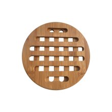 Bamboo trivet, round, set of 2