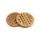 Bamboo trivet, round, set of 2