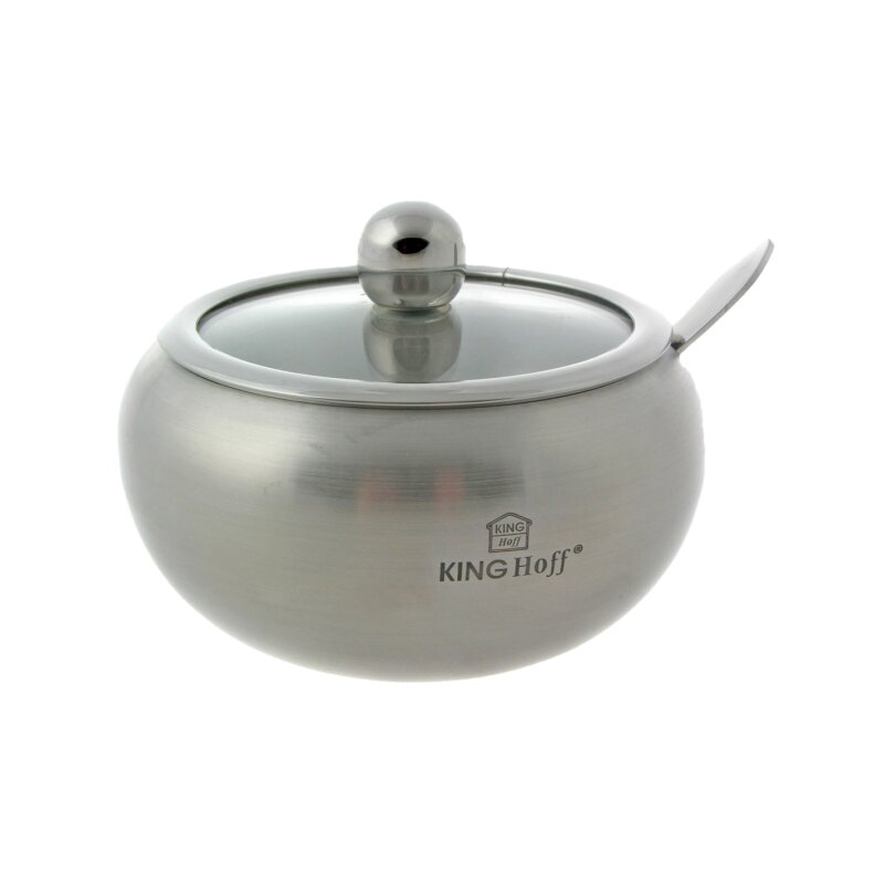Zuckerdose mit Löffel, Zuckerspender 460ml