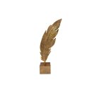Deco feather standing gold