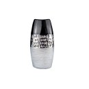 Moderne Vase I anthrazit/silber I 26 cm