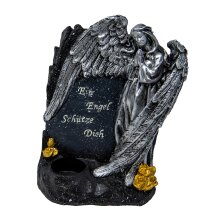 Teelichthalter Engel mit Gedenkstein