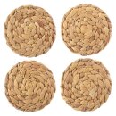 Water hyacinth coaster I round I set of 4