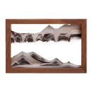 Tableau de sable - Horizon Walnut, env. 21 x 14 x 3,2 cm