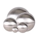 Stainless steel decorative ball, satin brushed