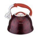 Flute kettle 2.7 liters, red