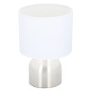 Small bedside lamp with touch function