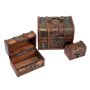Schatzkisten Set aus Holz, 3er Set, ca. 16 x 12 x12 cm