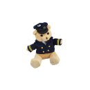 Bear in pilot uniform plush cuddly toy