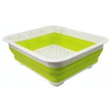 Support de vaisselle pliable Égouttoir vert