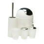 Badezimmer-/Toiletten-Set 5lg. Weiß