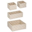 Panier de rangement Boîtes de rangement 4pcs Beige