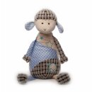 Cuddly toy sheep blue sitting plush cuddly toy stuffed...