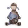 Kuscheltier Schaf blau sitzend Plüschtier Schmusetier Stofftier ca. 24 cm