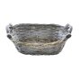Decorative bowl made of willow and chipwood oval ca. 31 CM