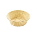 Dekokorb auf Polyrattan Beige ca. 24 cm