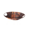 Decorative bowl Elongated water hyacinth / seaweed Brown...