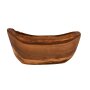 Rustic snack bowls set of 2 olive wood approx 15cm