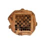 Schachbrett Schachspiel aus Olivenholz handgeschnitzt ca. 36 x 36 CM