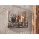 Tableau mural LED "Home" 4 LED 40 x 30 cm