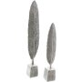 Deko-Feder "Silver" 2er-Set 34 cm