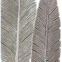 Plume décorative "Silver", lot de 2, 34 cm