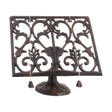 Porte-livre de cuisine classique brun antique