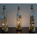 Courrier bouteille LED "Fleurs