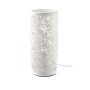 Table lamp lamp rose white porcelain, about 27 cm