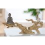 Buddha figure on tree trunk, about 35 cm