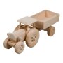 Trecker mit Anhänger aus Holz