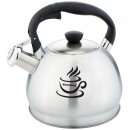 Flute kettle 1.8 L, silver