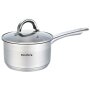 Cooking pot casserole with lid and handle | 16 cm, stainless steel, dishwasher safe