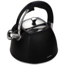 Flötenkessel Wasserkessel 2,2 l in Schwarz...