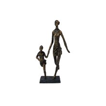 Elegante Skulptur - Mutter mit Kind