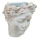 Wandpot Bust Valo, crème/wit