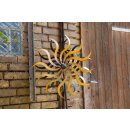 Windrad Sonne Gartenstecker aus Metall 185 cm