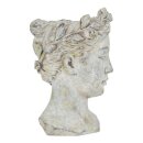 Pflanzbüste Blumentopf Garten Skulptur Frauenkopf 27 x 18 cm
