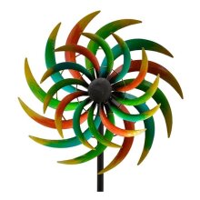 Tuinpaal Pinwheel Rood Groen 170 cm