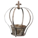 Metal decorative crown vintage country look