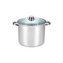 Stainless steel saucepan Large | Ø 24 cm 10l for...