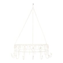Kruidkroon hartmotief, wit, ca. 50 cm