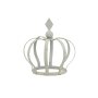 Metal crown garden decoration 19 x 21 cm