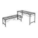 Rustic bench "Tendrils", set of 2 metal