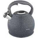 Flute kettle gray marbled about 3 L