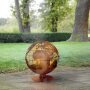 fireball | laser cut | rust | globe