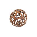 Rust ball metal heart pattern yarn decoration 40 cm