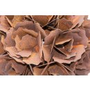 Rust ball dandelion metal garden decoration 30 cm